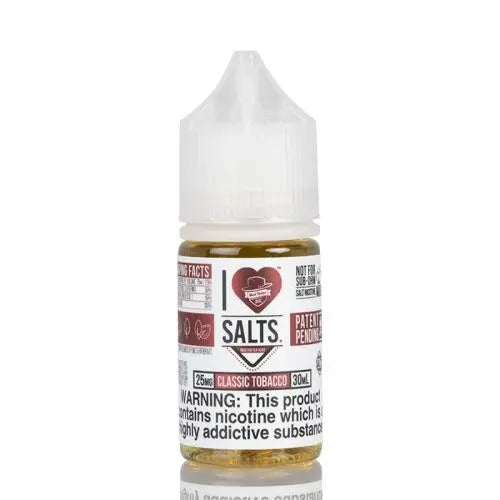 Classic Tobacco - I Love Salts | 30Ml vape Juice | 25MG 50MG