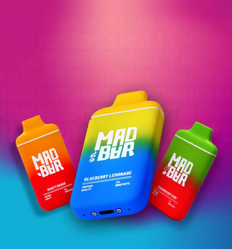 MAD BAR DISPOSABLE VAPE 6000 Puffs 5% | Indian Vape Indian Vape Ninja