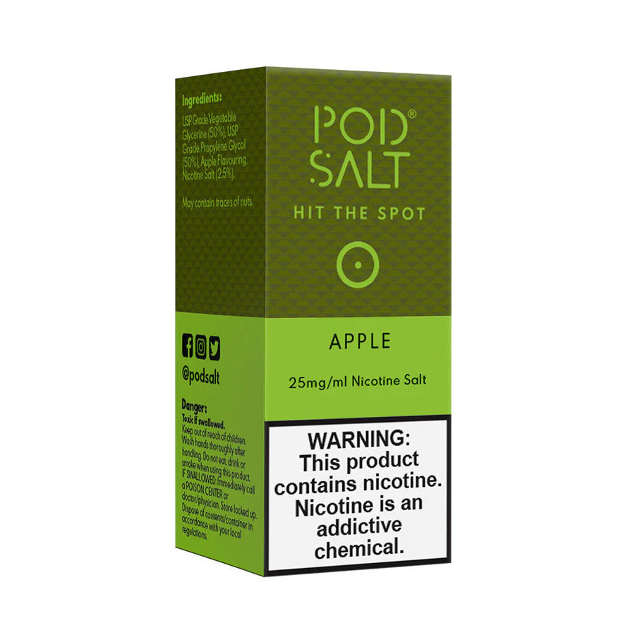 Apple - Pod Salt Nic salt | 30ML | 20MG 25MG 50MG | Indian Vape Ninja Indian Vape Ninja