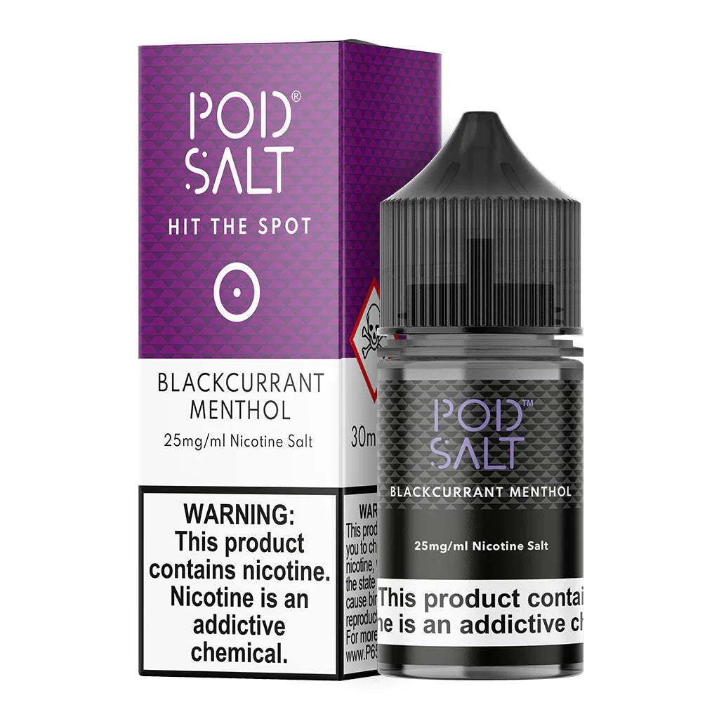 Blackcurrant Menthol - Pod Salt Nic salt | 30ML | 20MG 25MG 50MG | Indian Vape Ninja Indian Vape Ninja