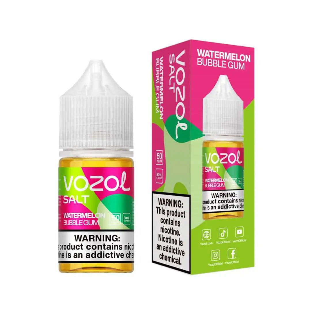 watermelon bubble gum vape juice Watermelon Bubble Gum - Vozol Nic Salt | 30ML | 25MG 50MG