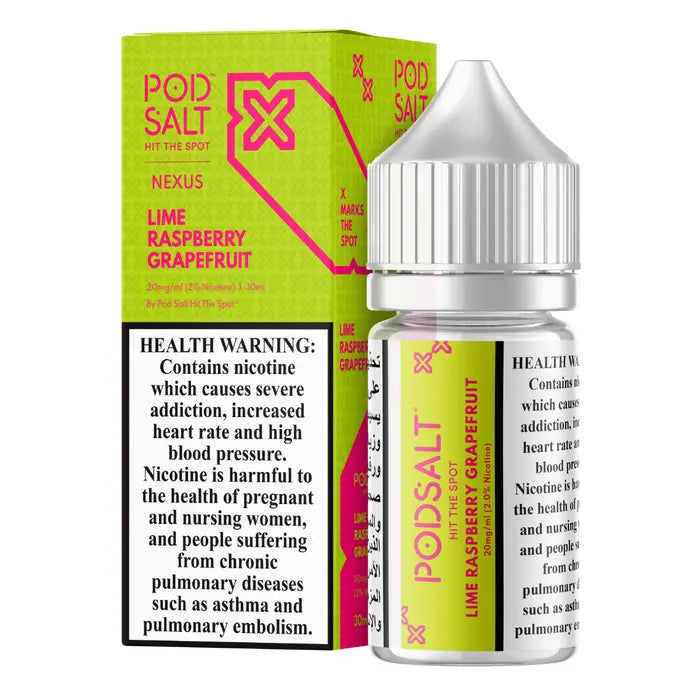 Lime Raspberry Grapefruit - Pod Salt Nic Salt | 30ML | 20MG 25MG 50MG | Indian Vape Ninja Indian Vape Ninja