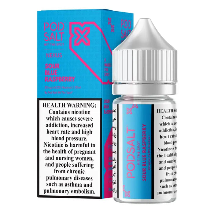Sour Blue Raspberry - Pod Salt Nic salt | 30ML | 20MG 25MG 50MG | Indian Vape Ninja Indian Vape Ninja
