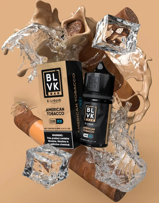 American Tobacco Ice - BLVK Bar | 30ML | 35MG 50MG | Indian Vape Ninja Indian Vape Ninja