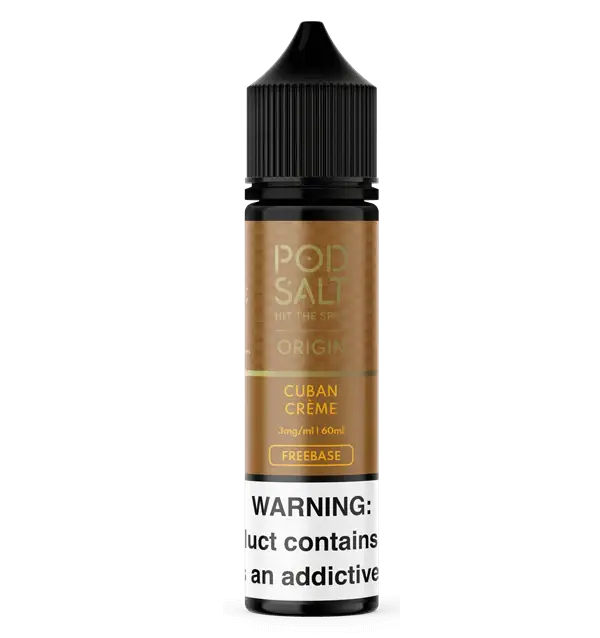 Cuban Creme - Origin Pod Salt | 60ML | 3MG 6MG | Indian Vape Ninja Indian Vape Ninja