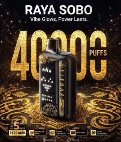 Elfbar Raya Sobo | 40K Puffs | 1100 mAh Battery | Indian Vape Ninja Indian Vape Ninja