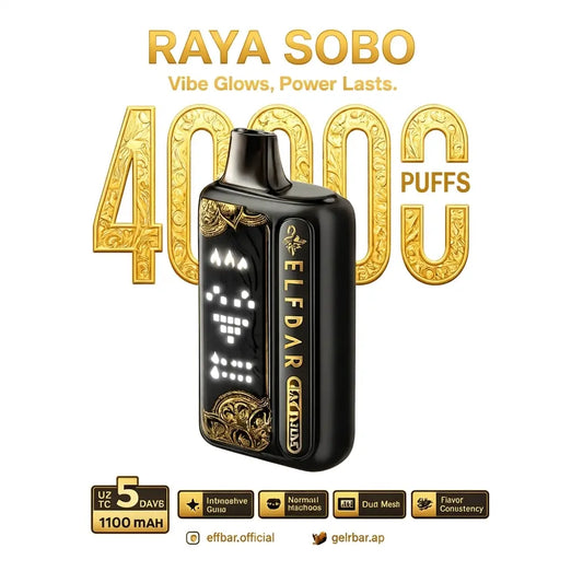 Elfbar Raya Sobo | 40K Puffs | 1100 mAh Battery | Indian Vape Ninja Indian Vape Ninja