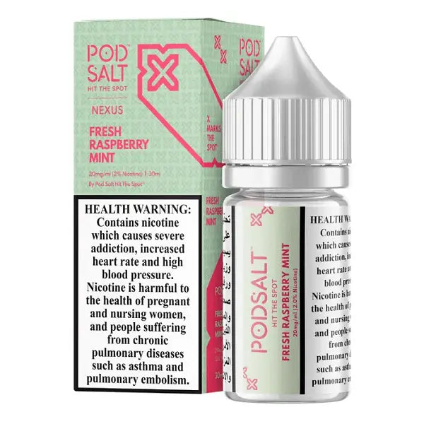 Fresh Raspberry Mint - Pod Salt | 30ML | 20MG 25MG 50MG | Indian Vape Indian Vape Ninja