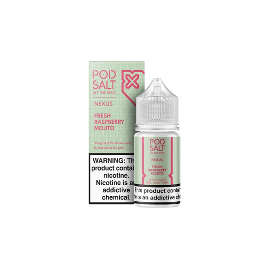 Fresh Raspberry Mojito - Pod Salt Nic salt | 30ML | 20MG 25MG 50MG | Indian Vape Ninja Indian Vape Ninja