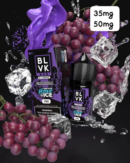 Grape Soda Hyper Ice - BLVK Bar | 30ML | 35MG 50MG | Indian Vape Ninja Indian Vape Ninja