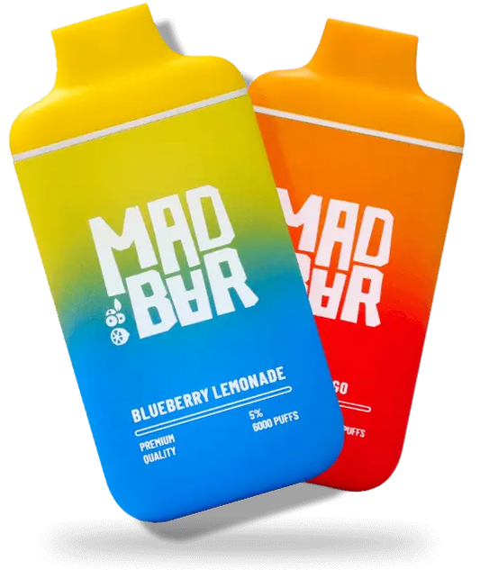MAD BAR DISPOSABLE VAPE 6000 Puffs 5% | Indian Vape Indian Vape Ninja