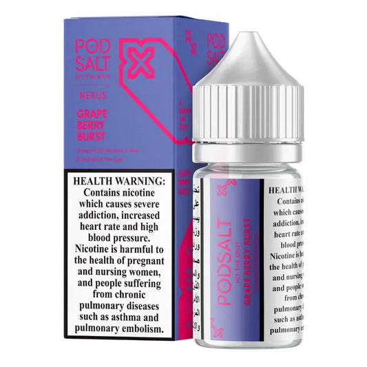Grape Berry Burst - Pod Salt Nic salt | 30ML | 20MG 25MG 50MG | Indian Vape Ninja Indian Vape Ninja